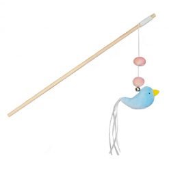 Cana com passarinho azul e guizo