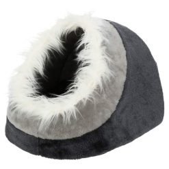 gataria-cama-para-gatos-caverna-minou-trixie-cinza-escuro