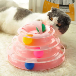 gataria-brinquedo-para-gatos-torre-4-filas-4-bolas-rosa