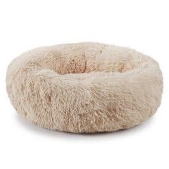 Cama redonda felpuda RELAX - Bege - Ø 50 cm