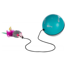 gataria-brinquedo-para-gatos-bola-giratória-automática-com-elástico-e-rato-azul-e-branca-trixie-turbinos