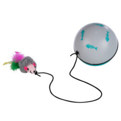 gataria-brinquedo-para-gatos-bola-giratória-automática-com-elástico-e-rato-azul-e-branca-trixie-turbinos