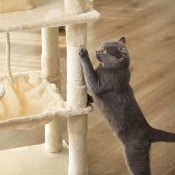 gataria-arranhador-para-gatos-formato-árvore-145-cm-bege