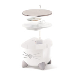 gataria-fonte-para-gatos-catit-pixi-com-prato-em-aço-inoxidável-e-alertas-de-nível-da-agua