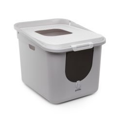 Caixa de areia PUREPAWS com entrada frontal e saída no topo (design melhorado)