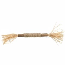 Stick de Matatabi com borlas em ráfia