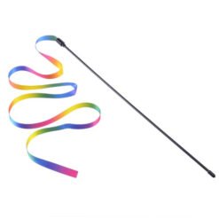 Varinha com fita arco-íris