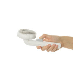 Escova para gatos com botão fácil