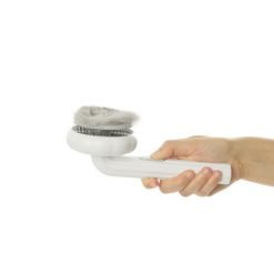 Escova para gatos com botão fácil