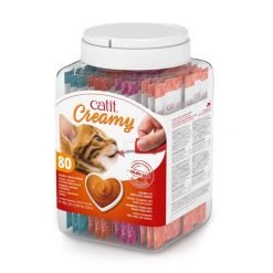 Pote com mix de 80 catit creamy