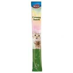 trixie creamy - snack cremoso para gatos - frango