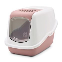 Caixa de areia fechada para gatos Nestor Savic - Rosa