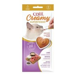 Catit Creamy com Superalimentos (4x10g) - Cordeiro, quinoa e chia
