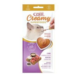 Catit Creamy com Superalimentos (4x10g) - Cordeiro, quinoa e chia