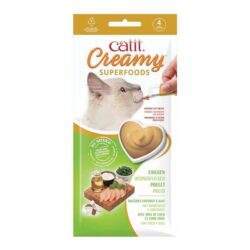 Catit Creamy com Superalimentos (4x10g) - Frango, coco e couve