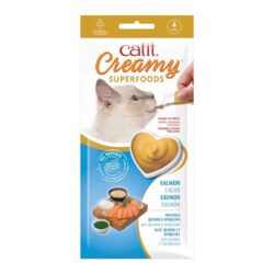 Catit Creamy com Superalimentos (4x10g) - Salmão, quinoa e spirulina