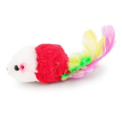 Ratinho em pelúcia com penas