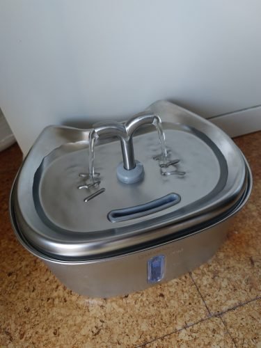 Fonte de água KITTO em aço inoxidável 2,5 L photo review