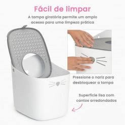 Alternative view of Caixa de areia Catit Pixi com saída no topo