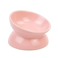 Taça em cerâmica inclinada e elevada