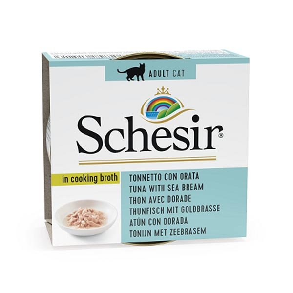 Schesir Complements alimento húmido em caldo (70g) – Atum com Dourada - Image 5