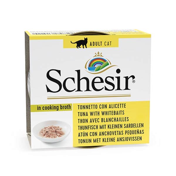 Schesir Complements alimento húmido em caldo (70g) – Atum com Anchovas - Image 5
