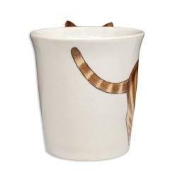 Alternative view of Caneca em cerâmica com pega em forma de gato 3D