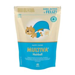 MULTIVA Hairball Chews - Biscoitos p/ bolas de pelo (45 chews)