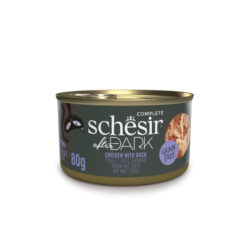 Schesir After Dark húmido completo em caldo (80g) - Frango com Pato