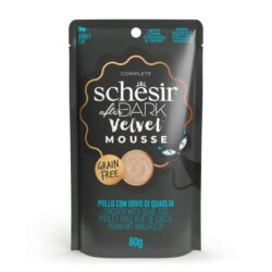 Schesir After Dark húmido completo em mousse (80g) - Frango com Ovo de Codorniz
