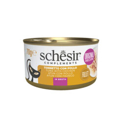 Schesir Complements alimento húmido em caldo (70g) - Atum com Frango