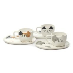 Caneca com prato várias cores ZOE