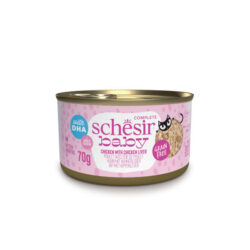 Schesir Baby húmido completo em caldo (70g) - Frango com fígado