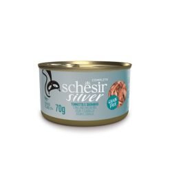 Schesir Silver Gato Sénior húmido completo em caldo (70g) - Atum e cavala