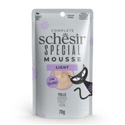 Schesir Special Light húmido completo em mousse (70g) - Frango