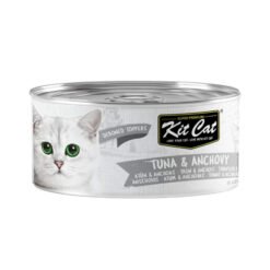 KitCat húmido em gelatina (80g) - Atum e Anchovas