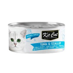 KitCat húmido em gelatina (80g) - Atum e Vieiras
