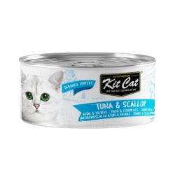 KitCat húmido em gelatina (80g) - Atum e Vieiras