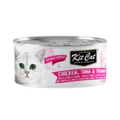 KitCat húmido em gelatina (80g) - Frango, Atum e Camarão