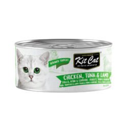 KitCat húmido em gelatina (80g) - Frango, Atum e Cordeiro