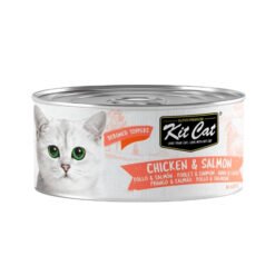 KitCat húmido em gelatina (80g) - Frango e Salmão