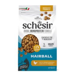 Schesir Hairball (1,5 kg) - Reduz as bolas de pelo - Frango