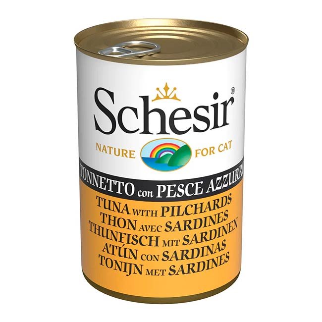 Schesir Complete alimento húmido em gelatina (140g) – Atum com Sardinhas - Image 5