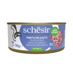 Schesir Complete alimento húmido em gelatina (140g) – Atum com Peixe miúdo
