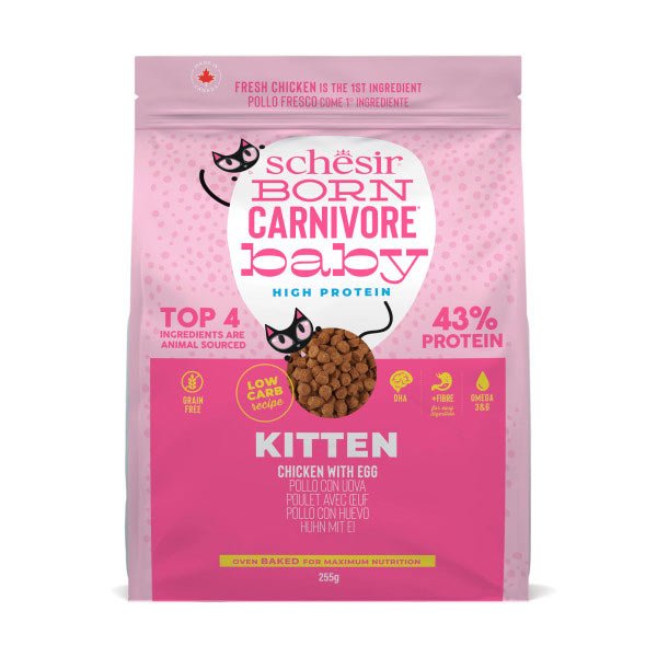 Schesir Born Carnivore Baby Kitten (Gatinhos) - Frango e Ovo