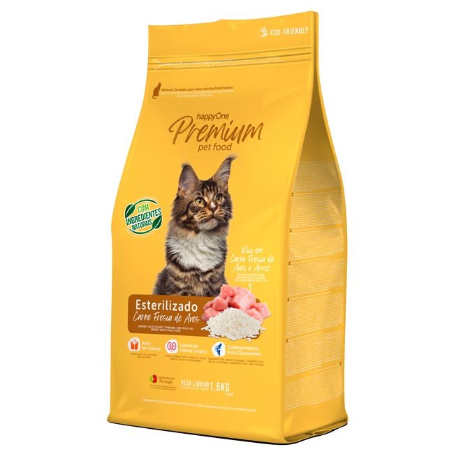 HappyOne Premium Gato Esterilizado - Carne fresca de aves