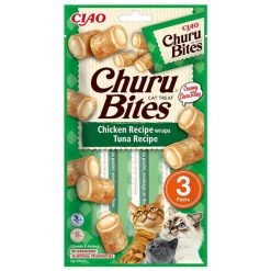Churu Bites Snack para Gatos (3x10g) - Frango com recheio de Atum