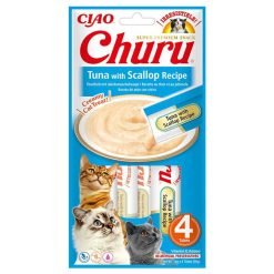Churu Original Snack Líquido para Gatos (4x14g) - Atum com Vieira