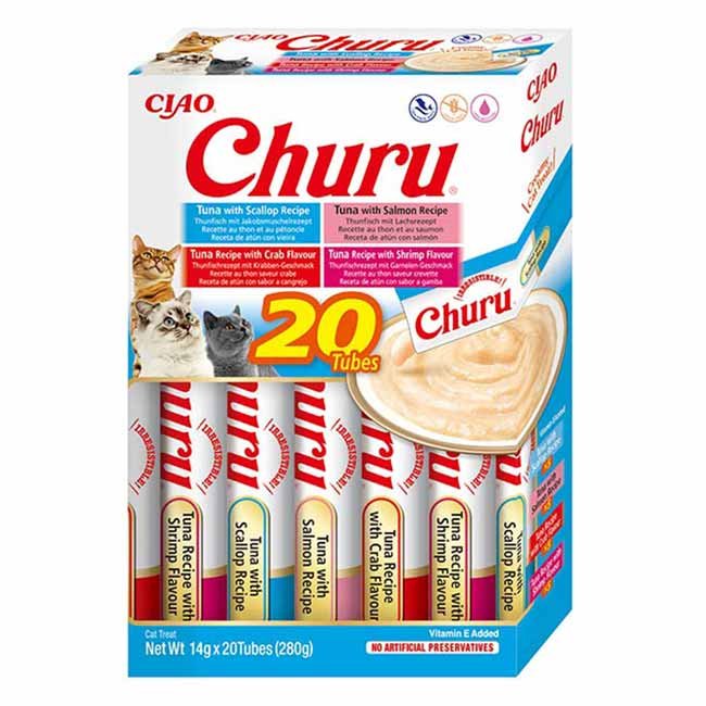 Churu Snack Líquido - Variedades com Atum