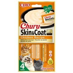 Churu Skin&Coat Snack Líquido para Gatos (4x14g) - Frango